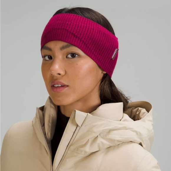 lululemon athletica Accessories - NWOT Lululemon Ribbed Merino Wool-Blend Knit Ear Warmer
